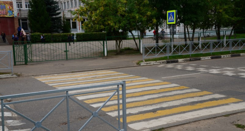 У 10 школ в Костромской области появятся современные пешеходные переходы
