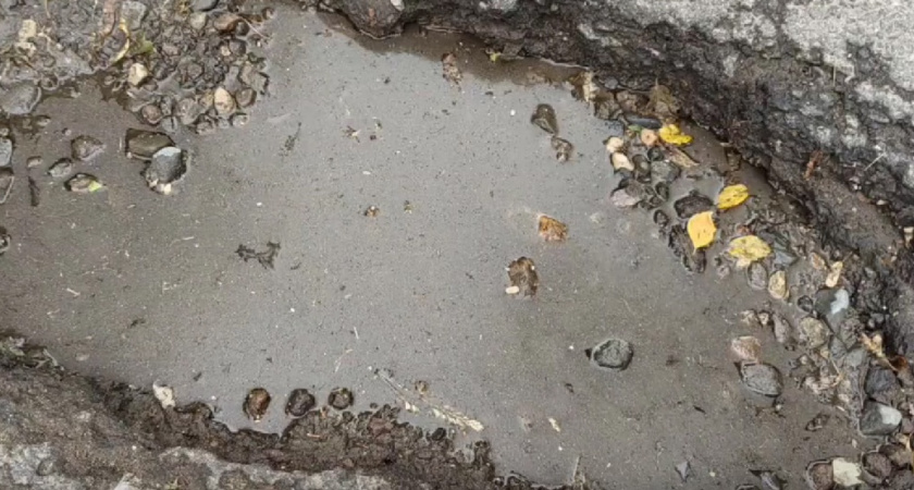 Жители Костромы бьют тревогу: свежий асфальт разрушается на Красной Байдарке