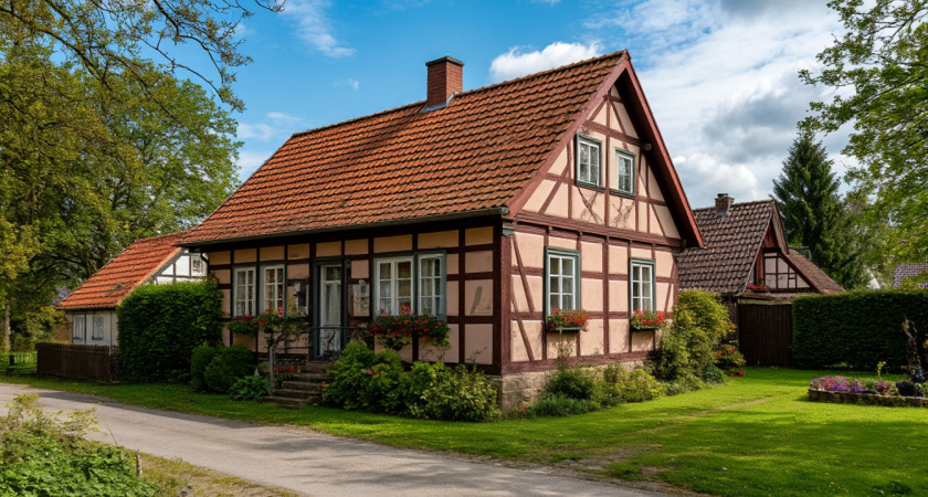 Сначала кажется обычной избой, а потом видишь два гаража и пять комнат: своими глазами увидел, как живёт немецкий фермер