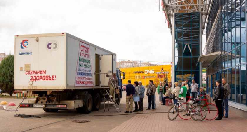 У торговых центров Костромы открылись мобильные пункты вакцинации