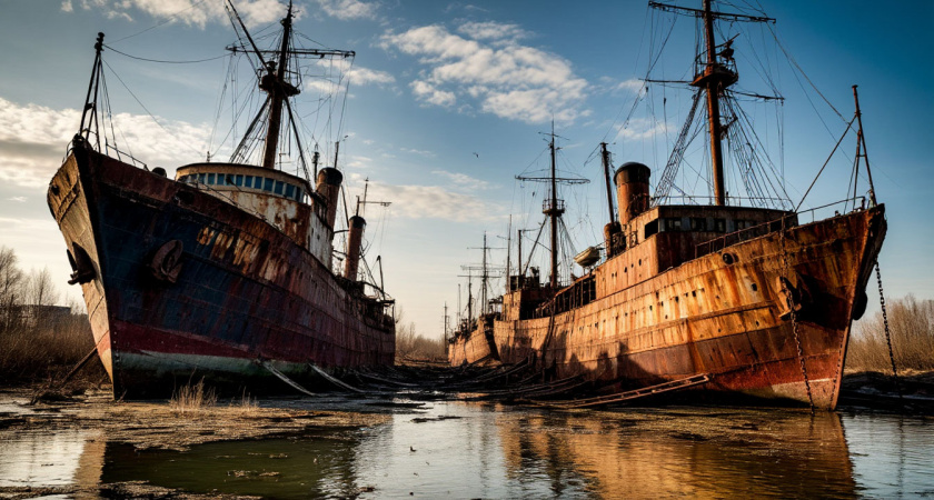 Самые большие «кладбища кораблей»: где покоится флот - самые странные места в мире