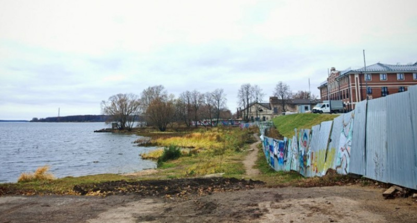 В Костроме приступили к благоустройству нового участка на набережной Волги