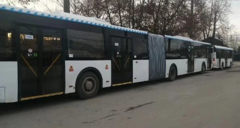 В Костроме запустили на маршрут №101 автобус-гармошку