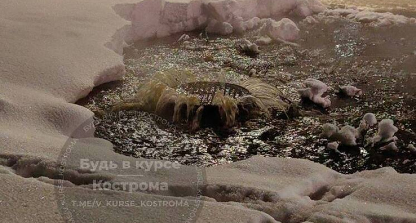 В Костроме улица Профсоюзная превратилась в мини-Венецию