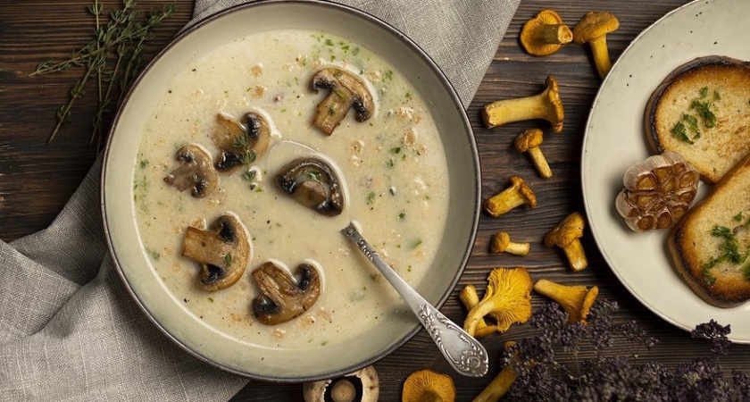 Шампиньоновый суп-пюре: полезно, быстро и очень вкусно