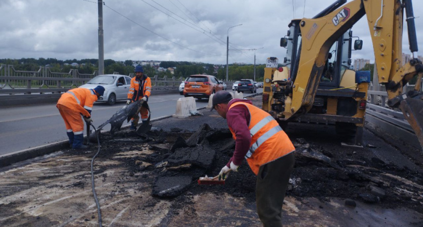 Ремонт моста через Волгу набирает темпы