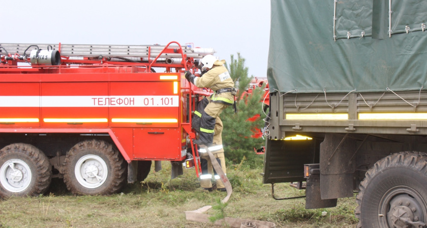 В Нейском районе ликвидируют лесной пожар
