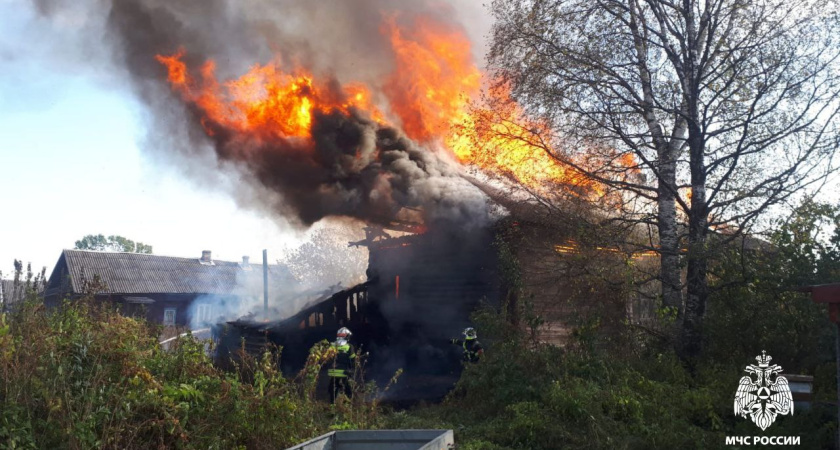 В Мантурово во время пожара погиб пожилой мужчина