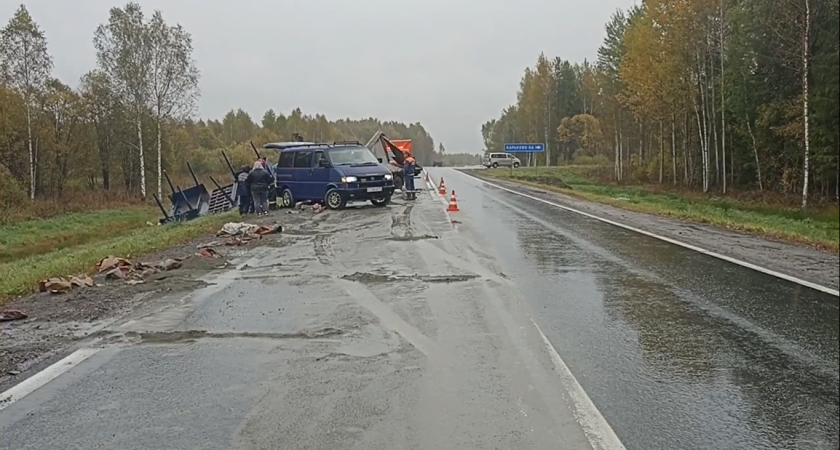 В Костромской области произошло смертельное ДТП из-за отцепившегося прицепа "Камаза"