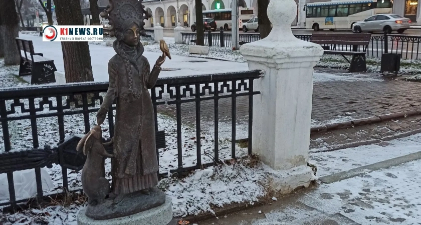 В Костроме скульптура снегурочки получила новую прописку