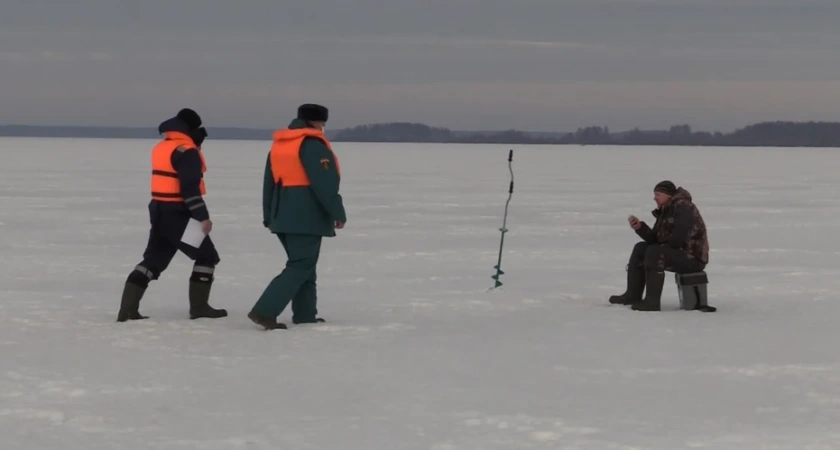 Реку Волгу в Костроме начинает сковывать лед