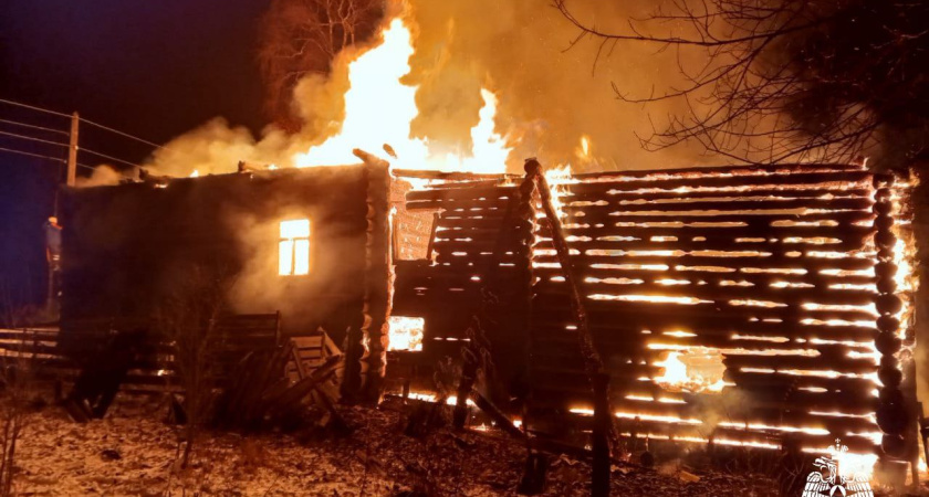 В Чухломском районе при пожаре погибла 41-летняя женщина