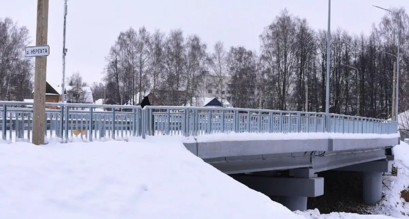 В Нерехте между улицами Металлистов и Клары Цеткин появился новый мост
