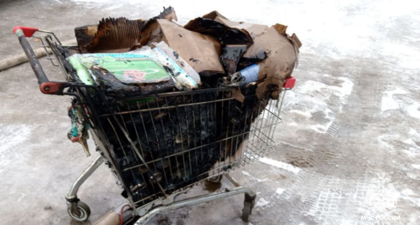 В Костроме загорелся магазин на улице Поселковой