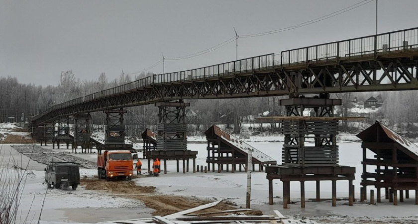В Костромской области началась реконструкция моста через Унжу