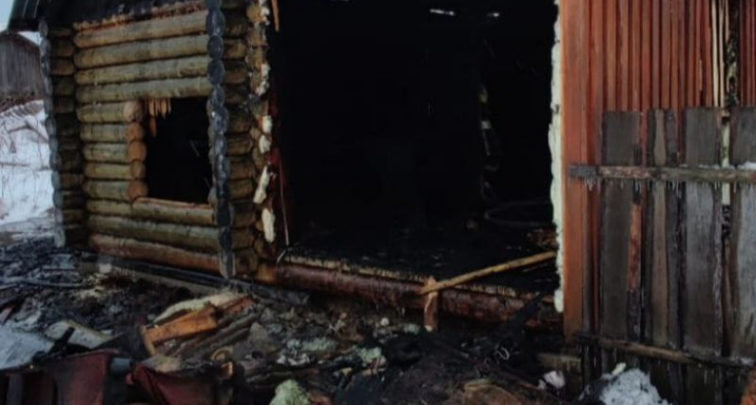 В Костромской области за сутки сгорели две бани