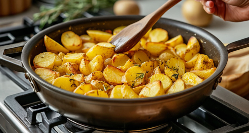 Ни в коем случае не берите масло: вот на чем надо жарить картошечку до хрустящей корочки — метод 3 ложек