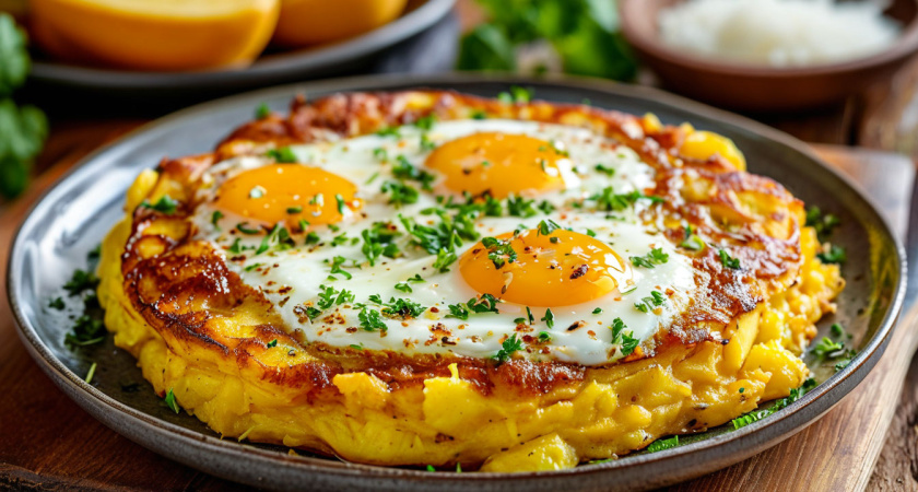 Взбиваю картошку с яйцами — и через 15 минут гора вкусняшек на завтрак готова: домашние уплетают, только за ушами трещит