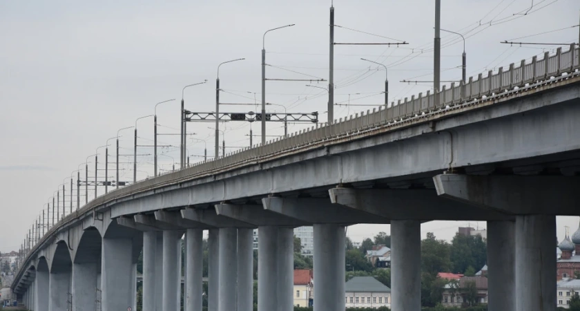 В Костроме во время ремонта моста через Волгу изменится схема движения транспорта