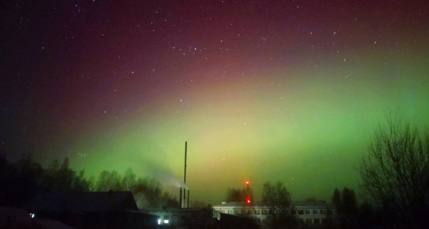 Геомагнитные бури подарили костромичам волшебное зрелище