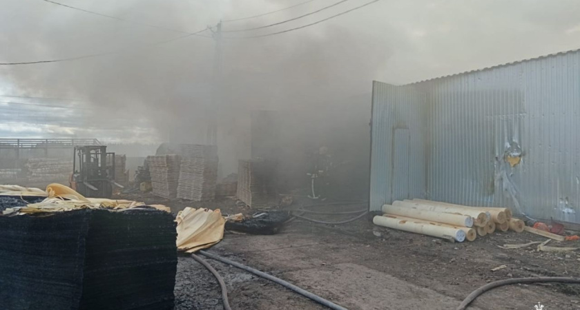 В Костромской области во время пожара на производстве погиб мужчина