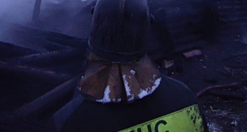 В Буйском районе полностью сгорел частный дом