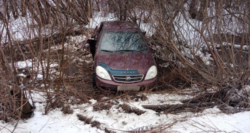 В Костромской области водитель иномарки разогнался и вылетел в кусты: пострадал пассажир