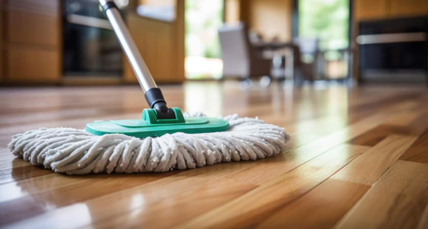 Начала мыть полы солёной водой — перемены в доме ощутила вся семья: вот зачем нужно добавить горсть соли в ведро