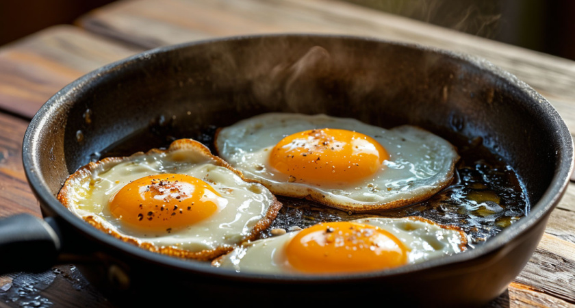 Почему нельзя жарить яичницу на подсолнечном масле - запомните раз и навсегда и будет вам счастье