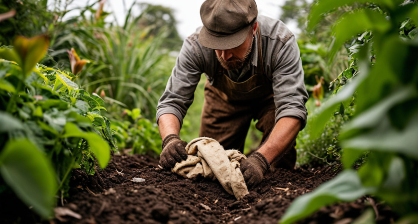 В мае всегда закапываю в огороде тряпку — необычный, но эффективный совет от французских фермеров