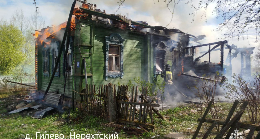 Пять пожаров за сутки в Костромской области: один человек пострадал