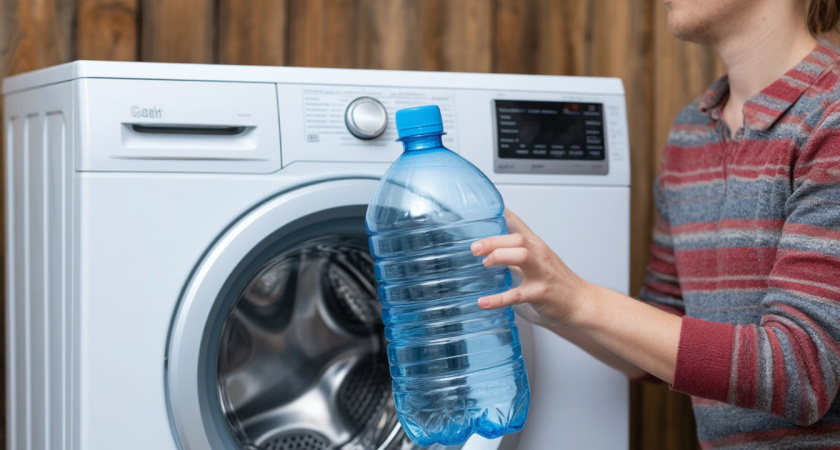 Всегда кладу пластиковую бутылку за стиральную машинку. Мелочь, а польза большая