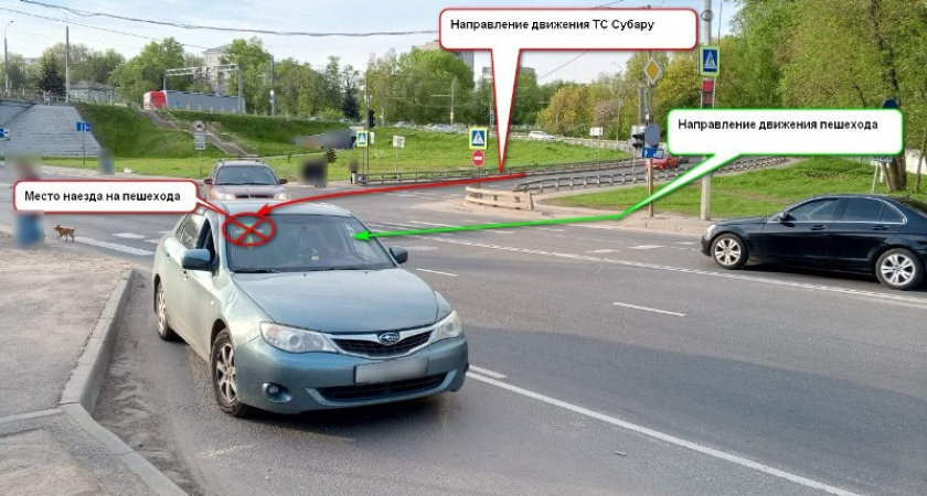 В Костроме на пешеходном переходе иномарка сбила 21-летнюю девушку