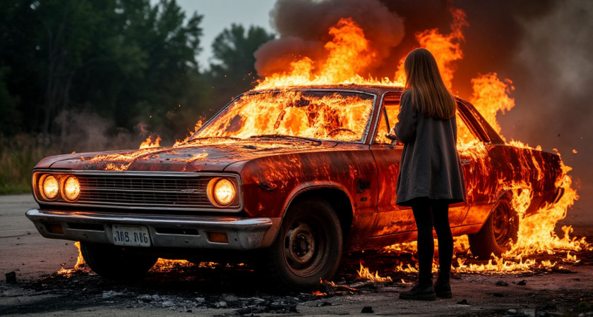 Реву уже третий день. Бывший муж сжег мою машину, а я покупала ее в кредит. Теперь я в долгах и без автомобиля