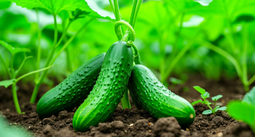 Сажаю огурцы красивой «елочкой», как тетка научила: занимают мало места, собирать по 50 кг с куста одно удовольствие