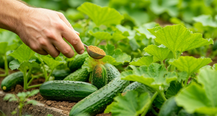 Огурцы «затопят» богатым урожаем: сыплю 1 ложку под корень — будут плодоносить до самых заморозков