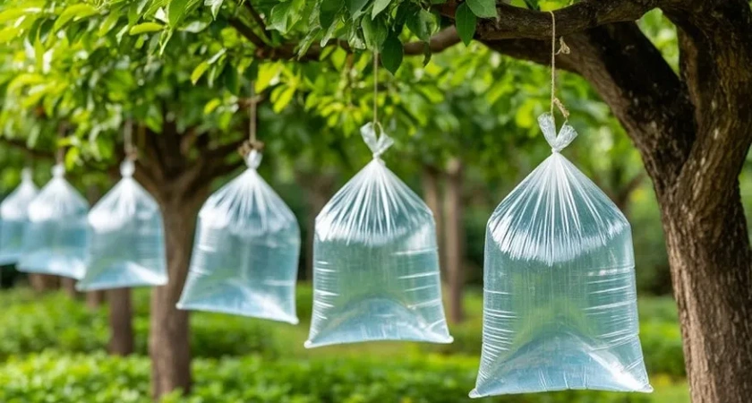 Соседи сначала крутили у виска, а теперь тоже все так делают: пакет с водой спасает урожай лучше любых химикатов