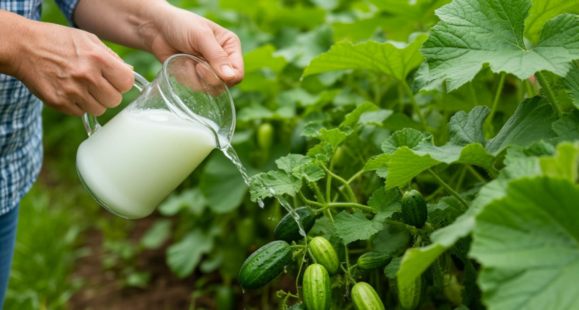 Армянская бабушка научила поливать огурцы кефиром: теперь собираю шикарный урожай до ноября