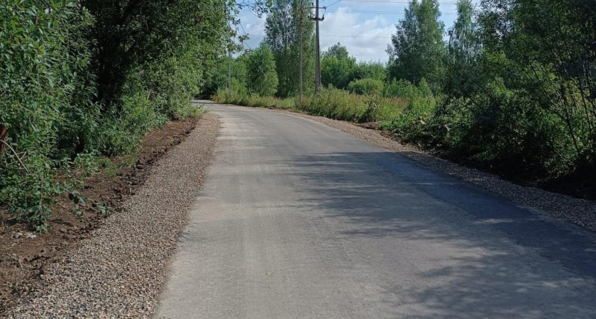 В Костромской области отремонтировали дорогу до деревни Колебино