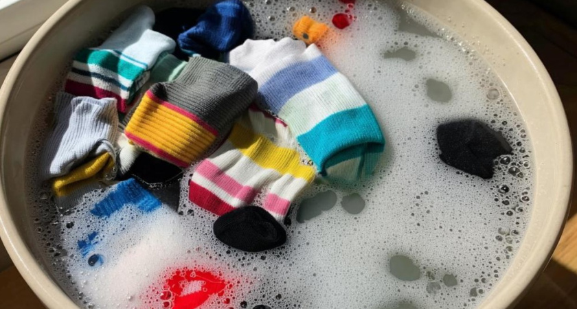 Бросаю носки в пакет — и они чистые до неприличия: теперь ни замачивать, ни тереть не придется