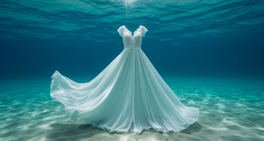 Художница из Израиля опустила черное платье в Мертвое море — и через два года оно стало белоснежным: как такое возможно? Это не мистика