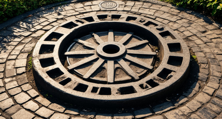 Откопали металлическую крышку люка, спрятанную под землей в глухой степи - ни за что не догадаетесь, что под ней было