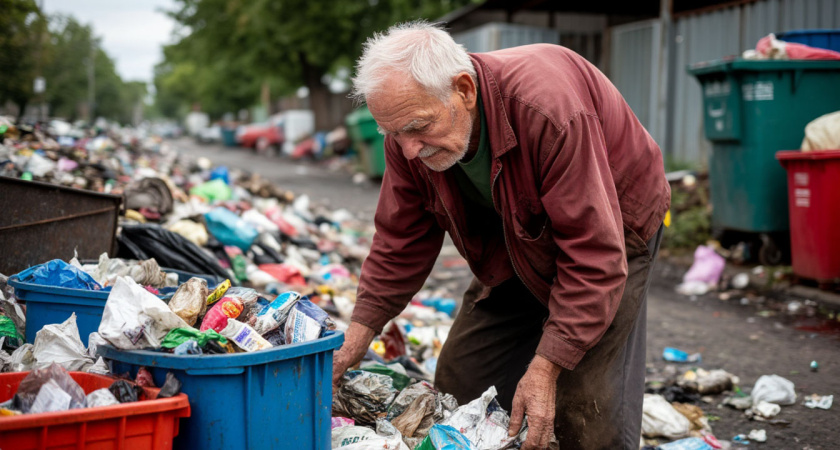 Пенсионер таскал домой мусор со свалок, а соседи думали, что он спятил. Потом они онемели, когда увидели его "творение"