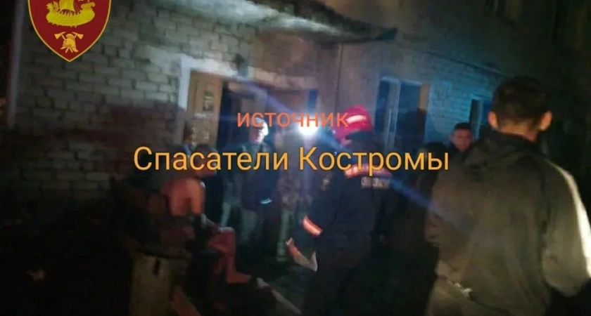 В Костромской области из-за пожара в многоквартирном доме пришлось эвакуировать жильцов