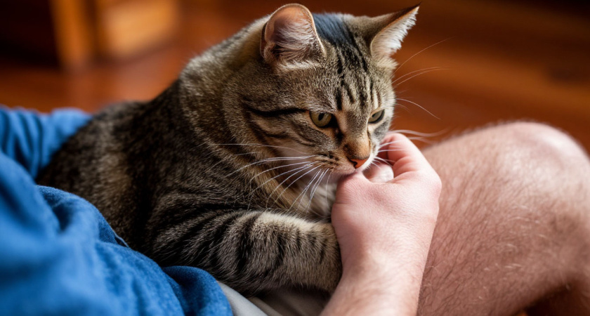 Почему ваша кошка бросается на ноги и кусает их? Зоологи все объяснили, а еще подсказали, что категорически нельзя делать в ответ