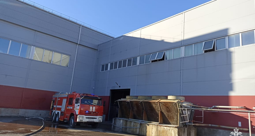 В Костроме на улице Зеленой загорелся производственный комплекс