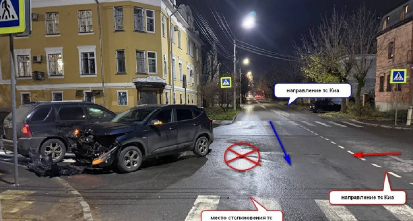 В Костроме столкнулись две Kia: есть пострадавшие