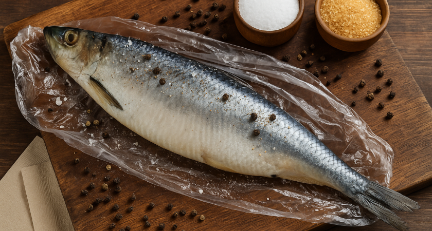 Пока все бегают за «шубой» — я солю селёдку без рассола: 2 дня в холодильнике, и родных за уши не оттащишь