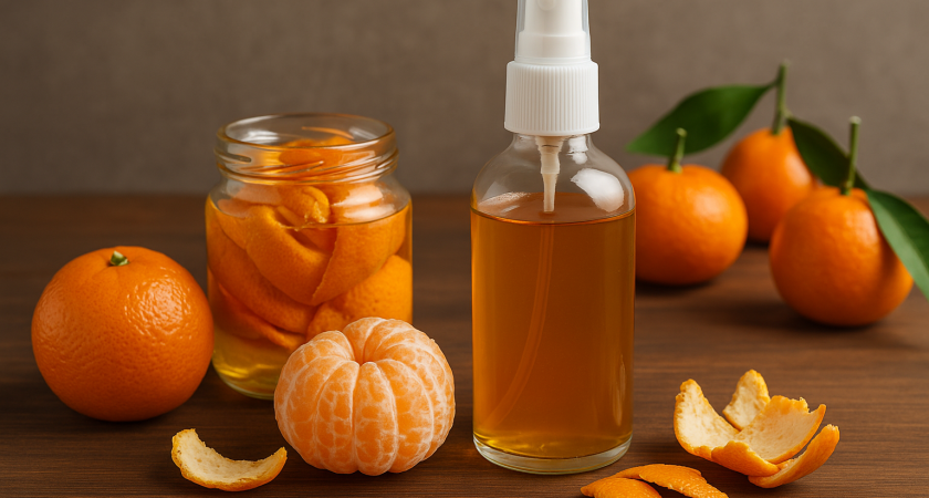 Мандариновые корки заливаю уксусом — и всю зиму радуюсь своей хитрости: супер лайфхак для хозяек