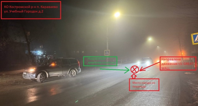 Водитель не заметила 12-летнего мальчика на «зебре» в Караваево